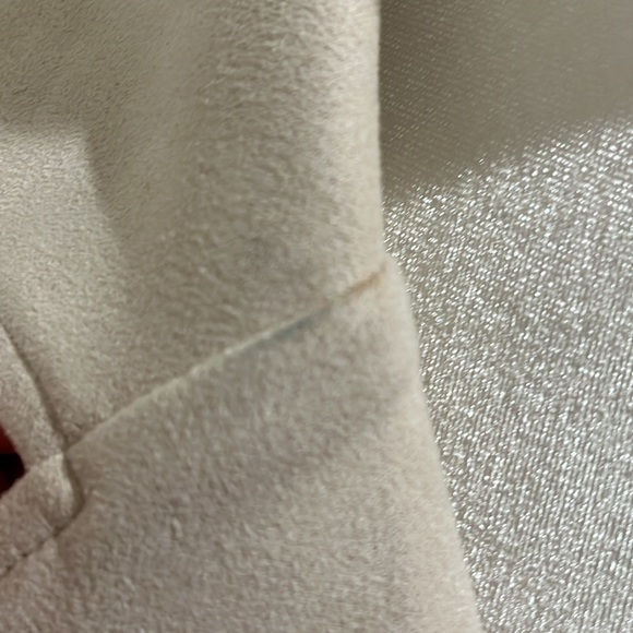 Cream Faux-Suede Fringe Jacket Size S - Picture 6 of 6